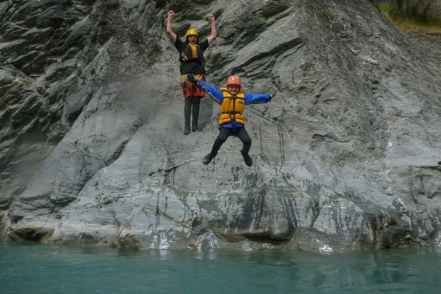 Anna's rockjump into the River.