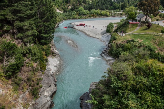 The Shotover River from the Edith Cavell Bridge