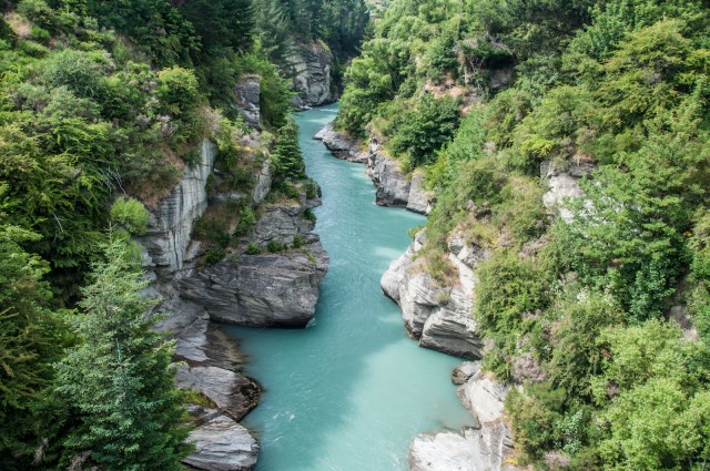 The Shotover Canyon from the Edith Cavell Bridge