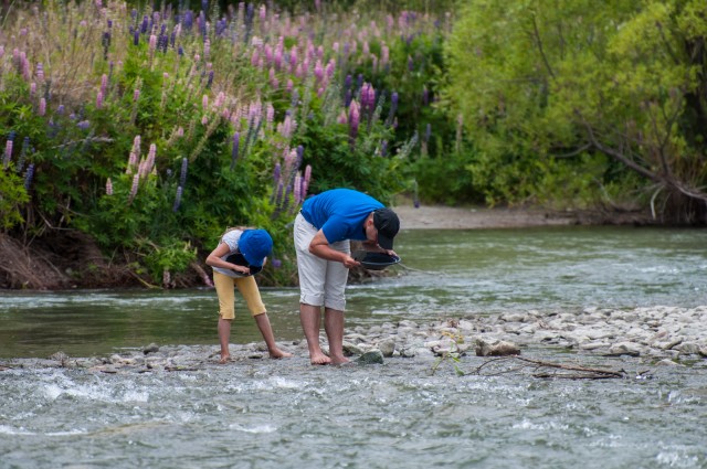 Goldwashing at the Arrow River