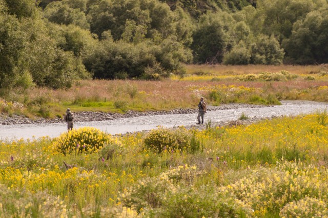 Fishermen at Oreti River