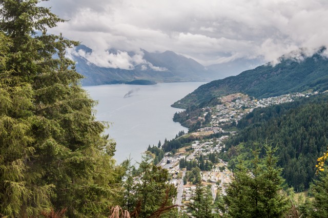 Lake Wakatipu and Queenstown from Queenstown Hill