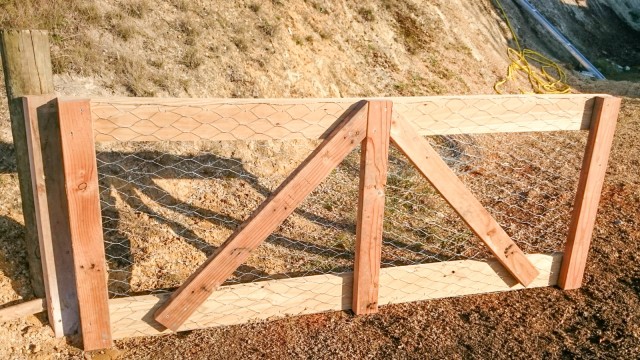 Finished farm gate