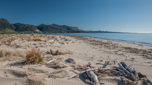 Beach just next to the down center