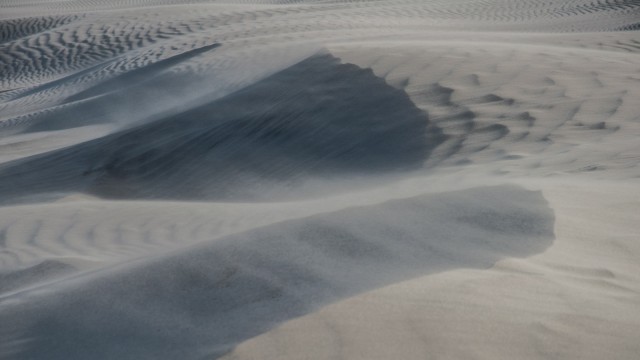 Yay, flying sand