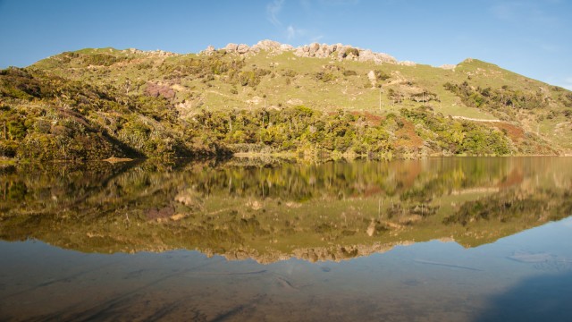 Mirror flat lake