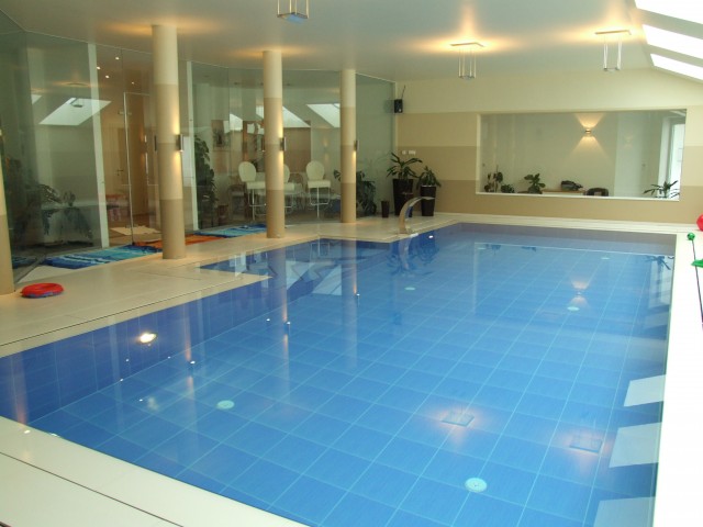 The indoor pool