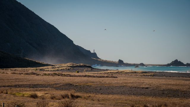 Far away, you can see the lighthouse already.