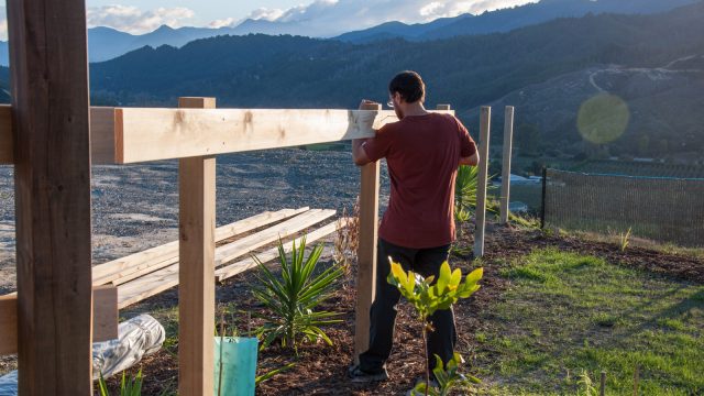 Rail fence on top