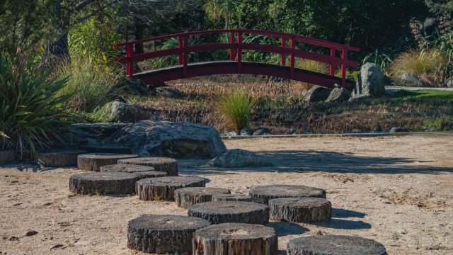 express your adventurous nature while stumbling over the wooden bridge and never let your goal out of sight