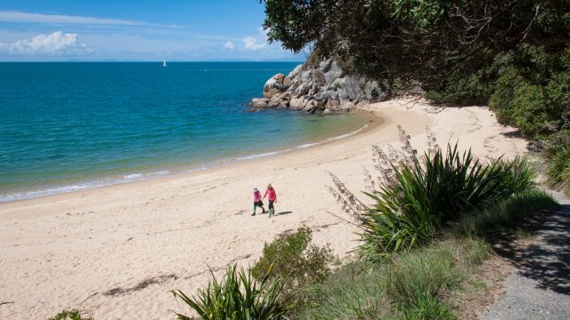 Today, it had a wonderful warm breeze, sailing ships on the horizon and two girls, walkie talking